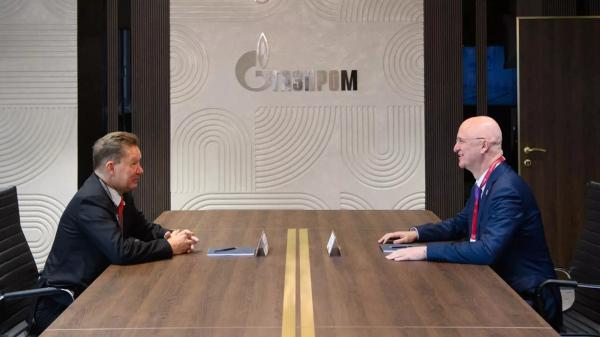 Первый вице-премьер Казахстана Скляр и глава "Газпрома" Миллер встретились на ВЭФ-2024 Первый вице-премьер Казахстана Скляр и глава "Газпрома" Миллер встретились на ВЭФ-2024