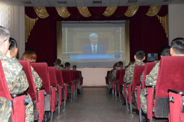 Новый учебный период начался в Академии Национальной гвардии МВД РК