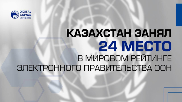 Казахстан занял 24 место в мировом рейтинге электронного правительства ООН Казахстан занял 24 место в мировом рейтинге электронного правительства ООН