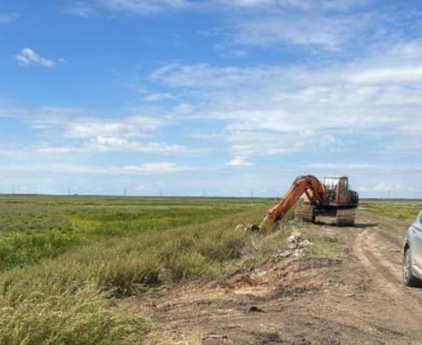 Укрепление дамб в Акмолинской области от паводкового периода 2025 Укрепление дамб в Акмолинской области от паводкового периода 2025