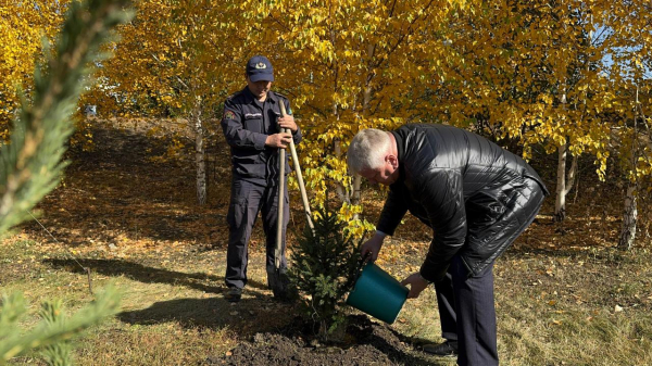 В ВКО открыли Аллею спасателей В ВКО открыли Аллею спасателей