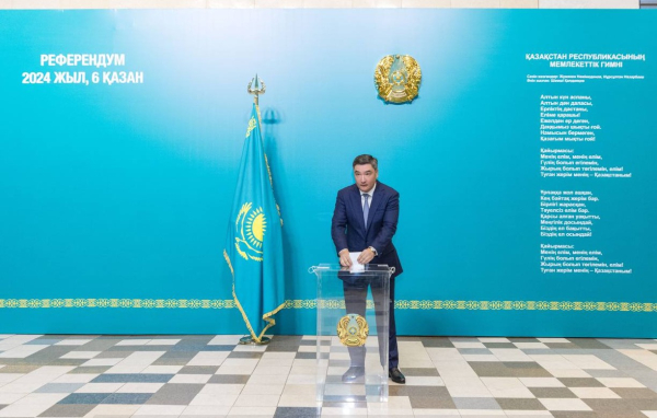 Олжас Бектенов сделал свой выбор на референдуме по строительству АЭС Олжас Бектенов сделал свой выбор на референдуме по строительству АЭС