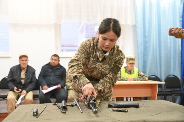 В Абайской области прошли военно-спортивные соревнования