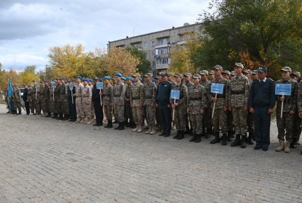 В Абайской области прошли военно-спортивные соревнования