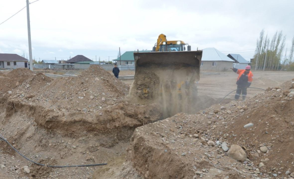 В селе области Жетісу проложили водопроводные сети В селе области Жетісу проложили водопроводные сети