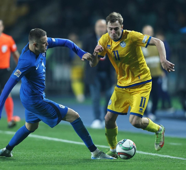 Лига наций УЕФА. Казахстан проиграл Словении (видео) Лига наций УЕФА. Казахстан проиграл Словении (видео)