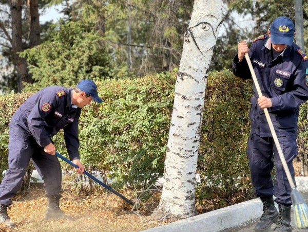 Сотрудники МЧС активно участвуют в озеленении Жетісу