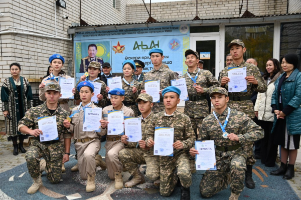 В Абайской области прошли военно-спортивные соревнования