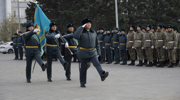 В Семее прошел ритуал вручения Боевого знамени