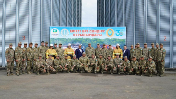 В селе Отрадное открыт новый пожарный пост по программе «Ауыл құтқарушылары»