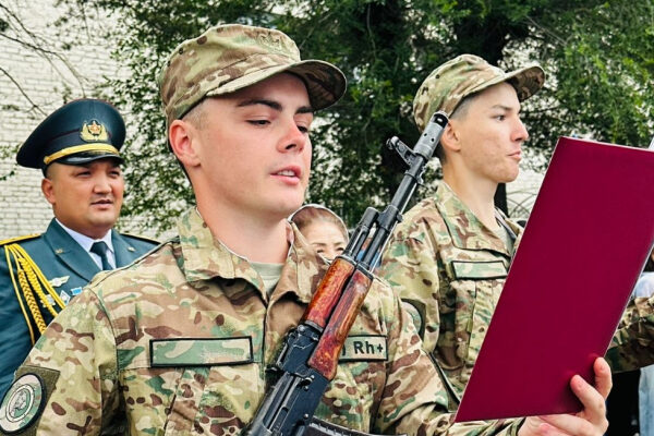 Около 150 новобранцев Нацгвардии Казахстана приняли присягу в Павлодаре