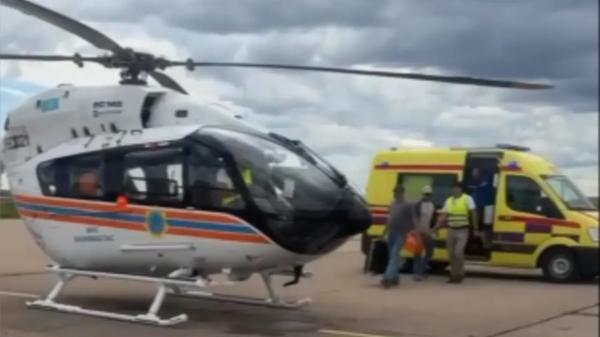 Вертолёт «Казавиаспаса» экстренно доставил пациентку из Атбасара в Кокшетау