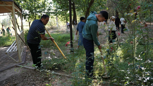 «Таза Қазақстан»: в Ордабасинском районе вывезли 15 тонн отходов