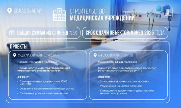 Медицинская инфраструктура Абайской области обновляется за счёт возвращённых активов Медицинская инфраструктура Абайской области обновляется за счёт возвращённых активов