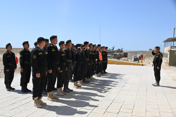 На полигоне «Оймаша» морские пехотинцы провели стрельбы из танков Т-72