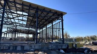 В Улытауском районе строится здание бассейна В Улытауском районе строится здание бассейна