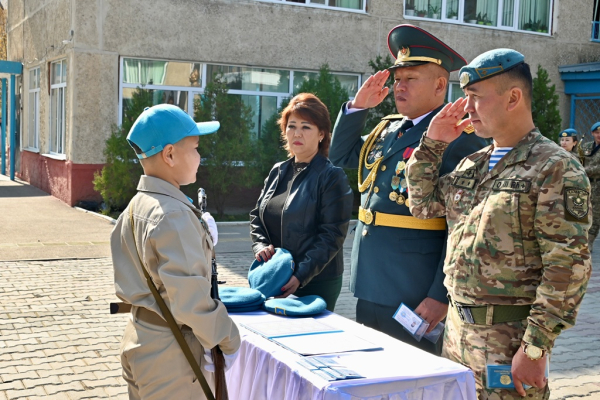 В Конаеве «Жас сарбазовцы» приняли первую торжественную клятву