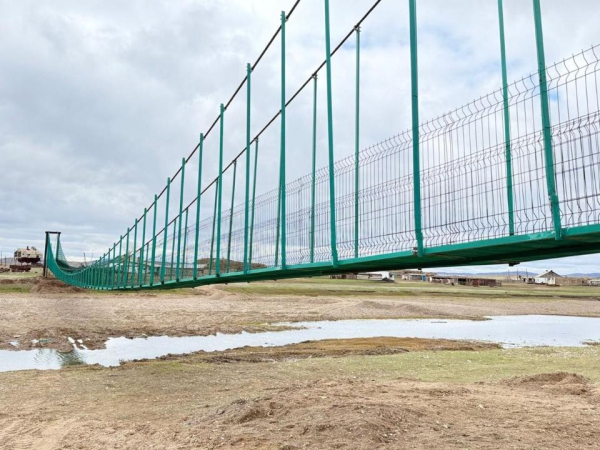 В селе Аппаз открыли современный подвесной мост длиной 83 метра В селе Аппаз открыли современный подвесной мост длиной 83 метра