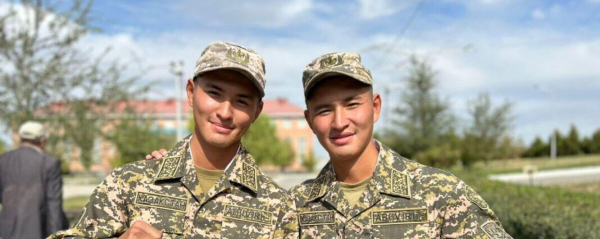 Братья-близнецы служат в МЧС Казахстана