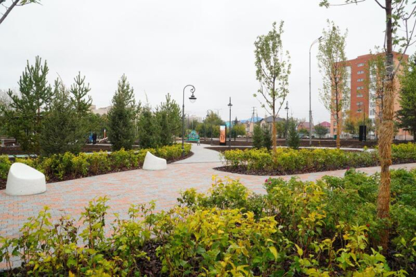 В Кокшетау открылось общественное пространство «Көк шалғын» В Кокшетау открылось общественное пространство «Көк шалғын»