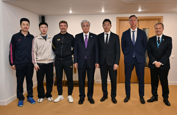 Токаев посетил Открытый Кубок президента по настольному теннису в Астане
 
Токаев посетил Открытый Кубок президента по настольному теннису в Астане