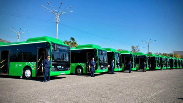 Автопарк Тараза пополнился 24 новыми автобусами