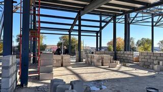 В Улытауском районе строится здание бассейна В Улытауском районе строится здание бассейна