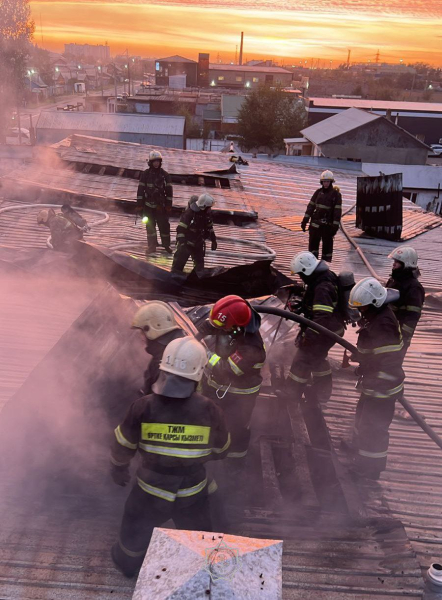 
Крупный пожар в Павлодаре: горел кондитерский цех
