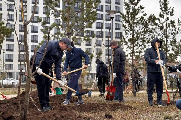 Токаев принял участие в экологической акции в Астане