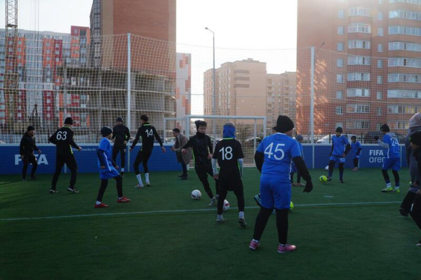 В Кокшетау открыт футбольный стадион, построенный в рамках программы FIFA Arena В Кокшетау открыт футбольный стадион, построенный в рамках программы FIFA Arena