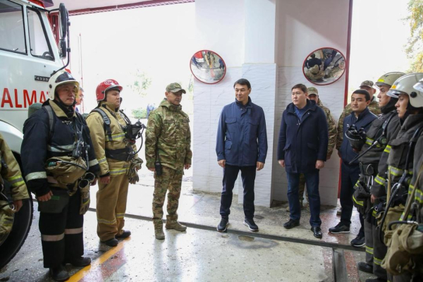 В Алматы усиливают противопожарную защиту и развивают сеть пожарных депо