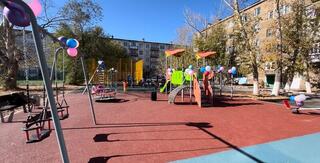 В Ерейментауском районе благоустроены 8 дворов и дворовых территории