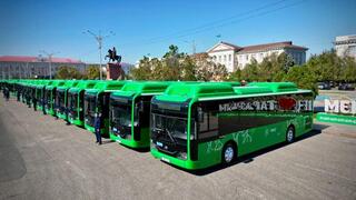 Автопарк Тараза пополнился 24 новыми автобусами
