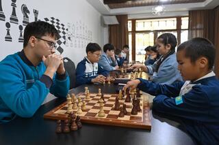 Глава государства посетил Дом шахмат Глава государства посетил Дом шахмат