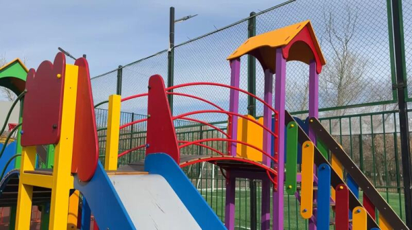 В Целиноградском районе расширяется сеть детских и спортивных площадок