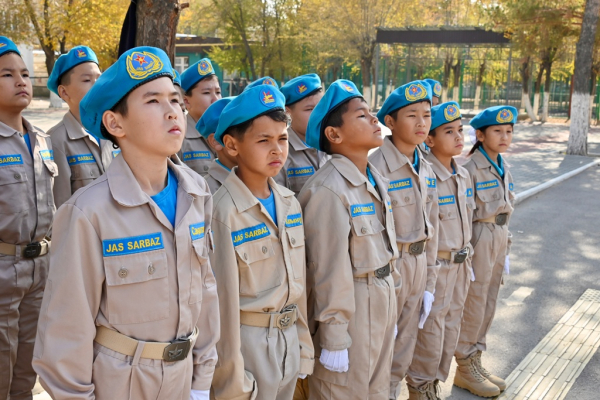 В Конаеве «Жас сарбазовцы» приняли первую торжественную клятву