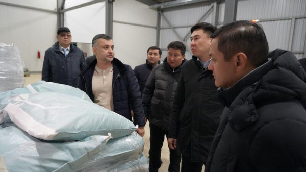 Аким города посетил ЧК «Unicorn Feed Limited», где ознакомился с ходом строительства завода по производству комбикормов.