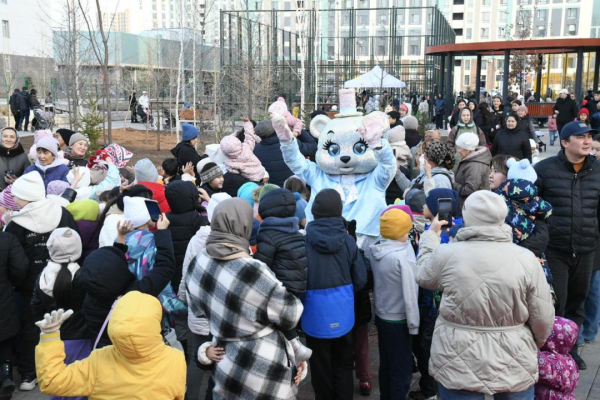 Развитие зелёных зон: в Астане открыли новый сквер Развитие зелёных зон: в Астане открыли новый сквер