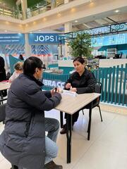 В рамках концепции «Слышащего государства» на площадке ТРЦ 12 ноября по инициативе акимата города Кокшетау проведен «День услугополучателя».