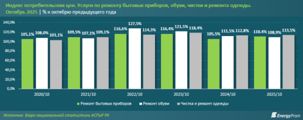 Услуги по ремонту бытовых приборов подорожали на 10% за год