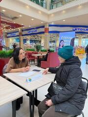 В рамках концепции «Слышащего государства» на площадке ТРЦ 12 ноября по инициативе акимата города Кокшетау проведен «День услугополучателя».