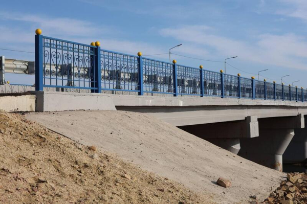 В Буландынском районе построен новый мост, соединяющий два села