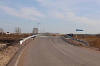 В Буландынском районе построен новый мост, соединяющий два села