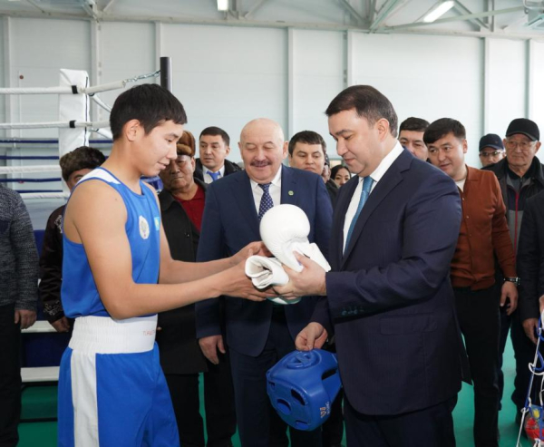 Развитие массового спорта: в Туркестанской области открыли современный спортцентр