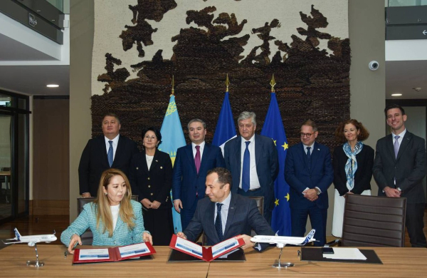 Казахстан укрепляет авиационное сотрудничество с Airbus