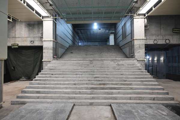 
Как сейчас выглядит строящаяся станция метро "Калкаман" в Алматы
