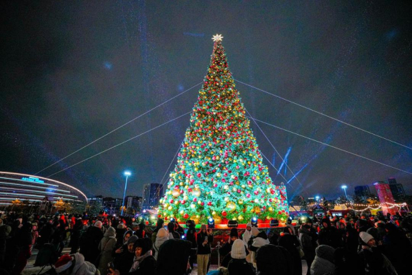 
Сияние зимы: как выглядят главные новогодние ёлки в городах Казахстана
