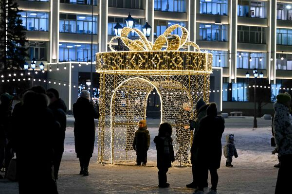 Как зажигали елки в регионах Казахстана 