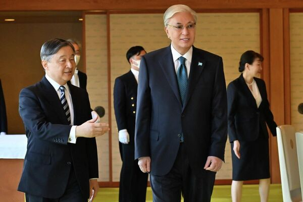 Токаев встретился с императором Японии Нарухито Токаев встретился с императором Японии Нарухито