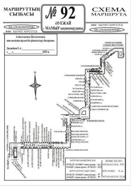 
Схему движения двух автобусных маршрутов в Алматы меняют из-за запуска линии BRT
